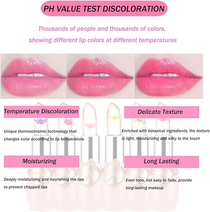 Flower Jelly Lipstick (Buy 1 Get 1 Free)